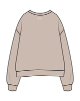 The Womens Crewneck - Bone - Core Collective - Center / Back - Bone