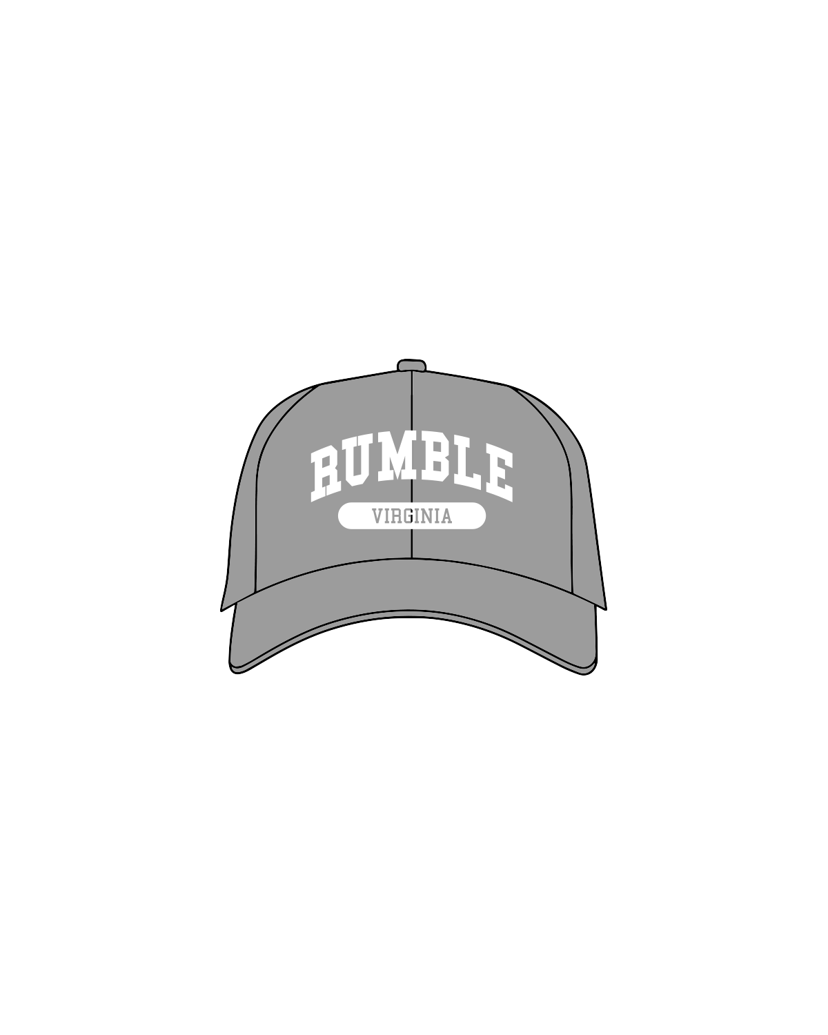 The Dad Hat - Light Grey - Rumble - Virginia - White