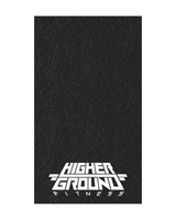 The Gym Towel - Black - Higher Ground - White