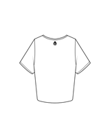 The Crop Tee - White - Rumble - Virginia - Black