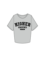 The Crop Tee - Storm - Higher Ground - Center / Back - Black