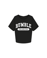 The Crop Tee - Black - Rumble - Philadelphia - White