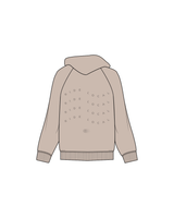 The Womens Hoodie - Bone - Wheel House - Center / Back - Bone