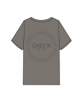 The Mens Heavyweight Tee - Washed Gray - Onyx Fit - Left Chest / Back - Washed Gray