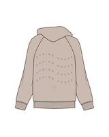 The Womens Hoodie - Bone - Spring House - Left Chest / Back - Bone