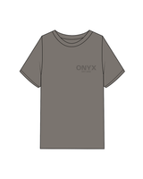 The Mens Heavyweight Tee - Washed Gray - Onyx Fit - Left Chest / Back - Washed Gray