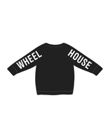 The Oversized Crop - Black - Wheel House - Wingspan - White