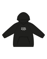 The Kids Hoodie - Black - Hikari Elite - Center Chest Stacked - Printed - White