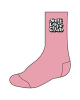 The Crew Sock - Pink - Club Lagree - Top & Black Grip - Full Color