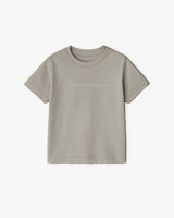 The Kids Heavyweight Tee - Washed Gray - Cilano Design Studio - Center Chest - Printed - Off White