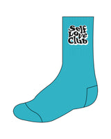 The Crew Sock - Turquoise - Club Lagree - Top & White Grip - Full Color