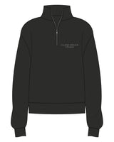 The Mens 1/4 Zip - Black - Cilano Design Studio - Left Chest - Printed - Off White