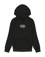 The Womens Hoodie - Black - Hikari Elite - Center Chest Stacked - Printed - White