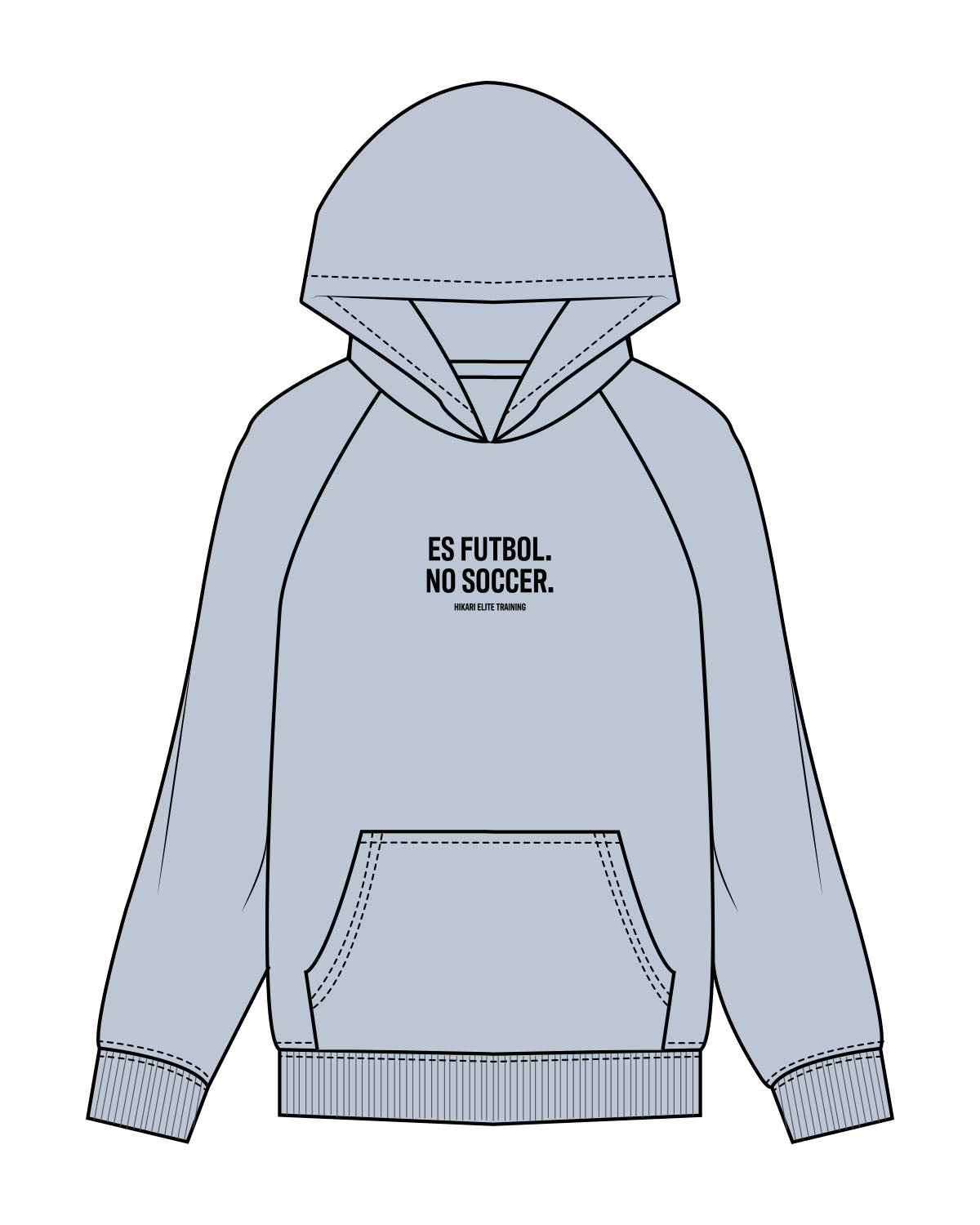 Hikari Elite Womens Hoodie - Powder Blue Rise