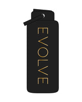 The Wide Mouth Water Bottle - Black - Evolve Spa - Center - Gold