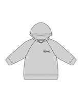 The Kids Hoodie - Heather - Hikari Elite - Left Chest Stacked & Center Back Round - Printed - Black