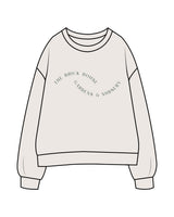 The Mens Crewneck - Bone - Brick House - Center Chest & Back Neckline - Printed - Full Color