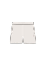 The Womens Sweat Shorts - Bone - Evolve Collective - Left Near Pocket - Printed - Tone on Tone