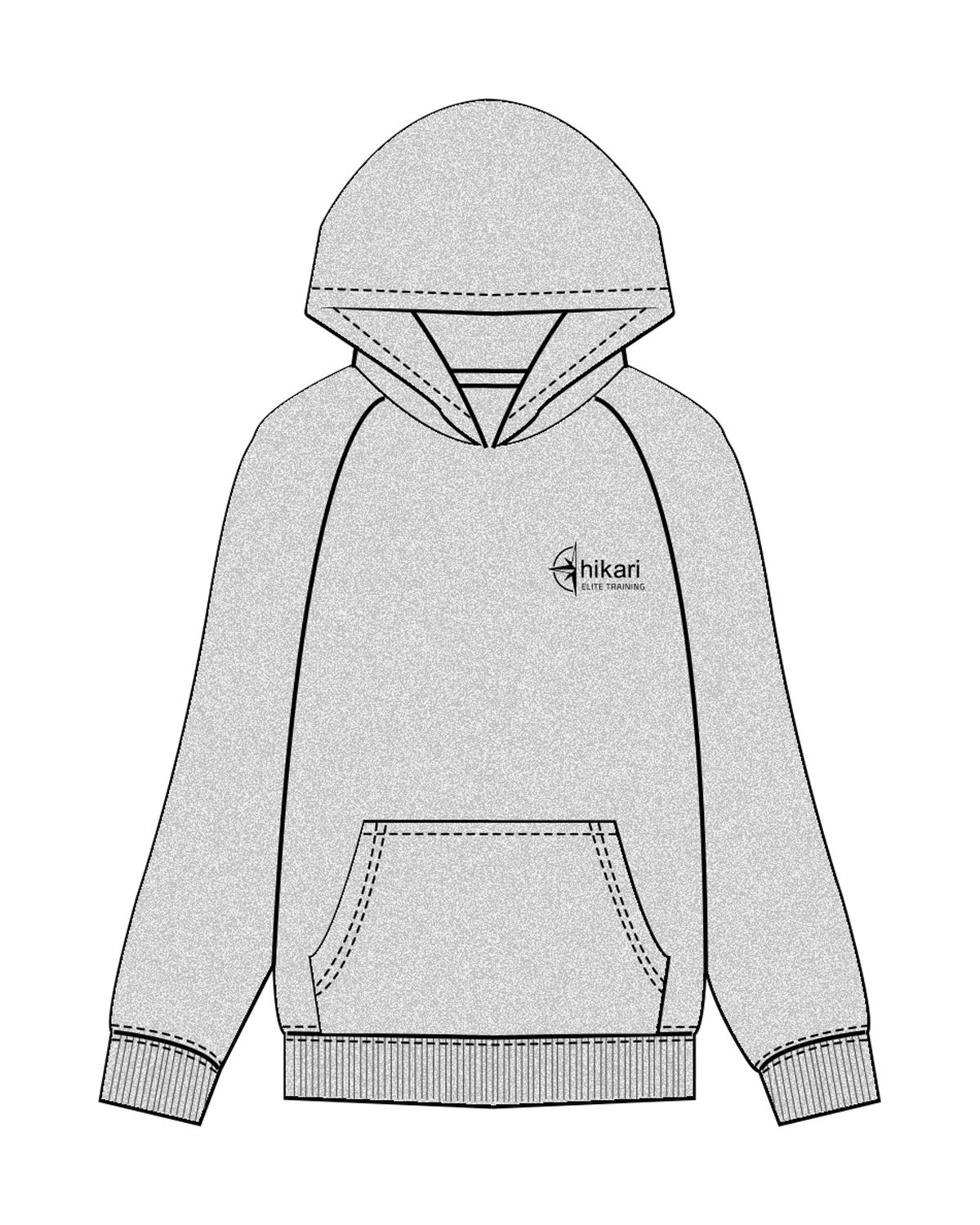 Hikari Elite Womens Hoodie - Heather Steel