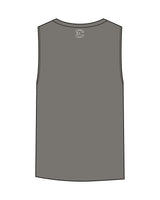 The Womens Heavyweight Tank - Washed Gray - Evolve Collective - Center Chest & Back Neckline - Printed - Bone