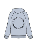 The Womens Hoodie - Powder - Hikari Elite - Left Chest Stacked & Center Back Round - Printed - Black