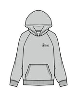 The Womens Hoodie - Storm - Hikari Elite - Left Chest Stacked & Center Back Round - Printed - Black