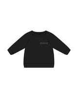 The Kids Crewneck - Black - Evolve Spa - Left Chest  - White