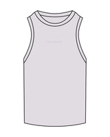 The Ribbed Full Length Tank - Orchid - Evolve Collective - Center Chest - Embroidered - Tone on Tone