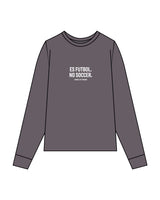 The Unisex Midweight Long Sleeve - Graphite - Hikari Elite - Center Chest Stacked - Printed - White