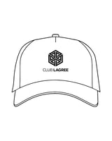 The Trucker Hat - White - Club Lagree - Center Stacked - Black