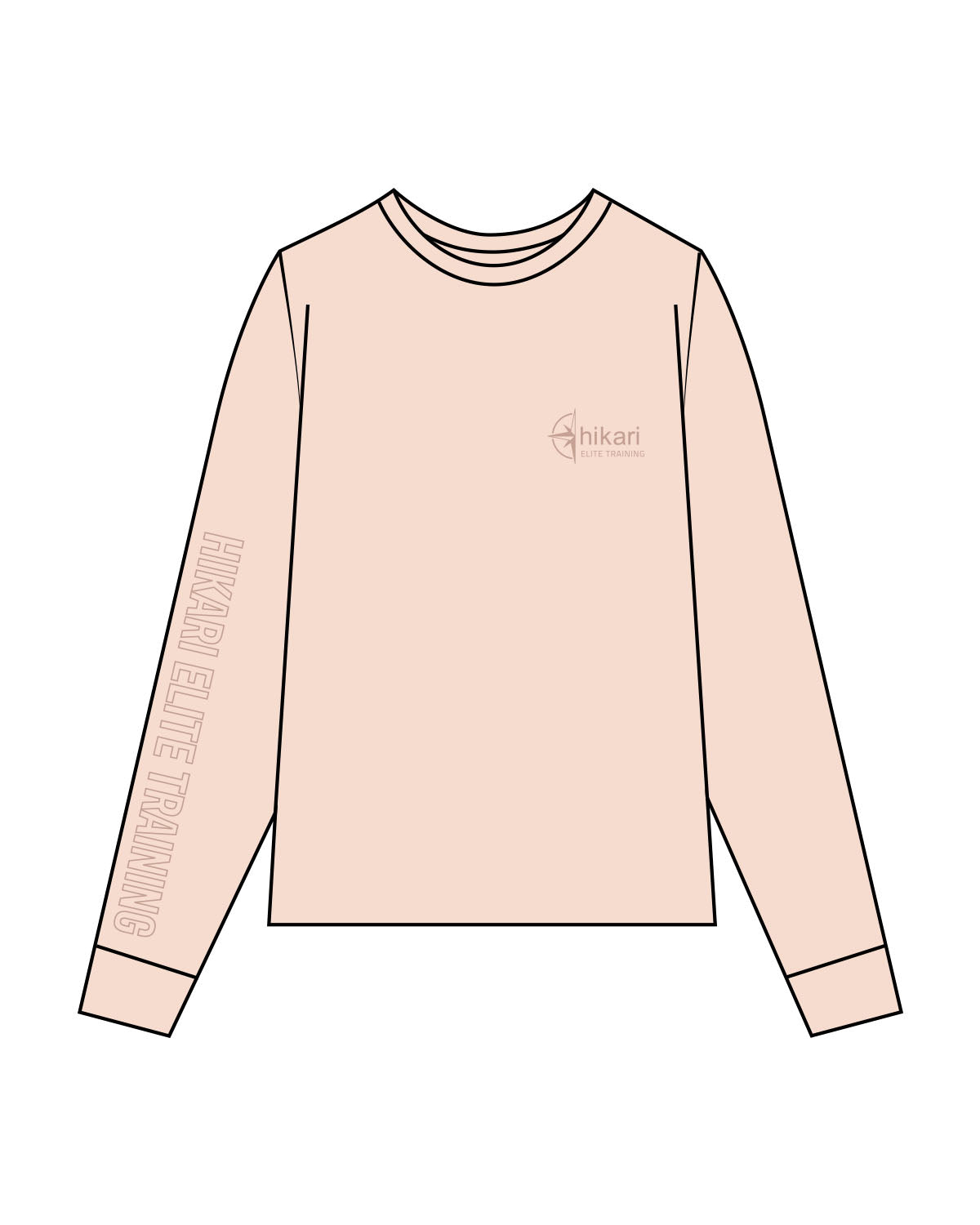 Hikari Training Unisex Long Sleeve - Peach Glow