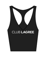 The Racer Tank - Black - Club Lagree - Center Chest & Back Center - White