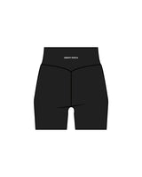 The Basic Short - Black - Crossfit Trifecta - Back Waist - White