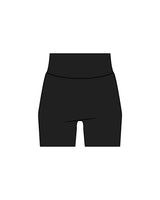 The Basic Short - Black - Crossfit Trifecta - Back Waist - White