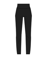 The Basic Legging - Black - Crossfit Trifecta - Back Waist - White