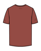 The Mens Tee - Coral - Hikari Elite - Center Chest Stacked & Center Back Stacked - Printed - Tone on Tone