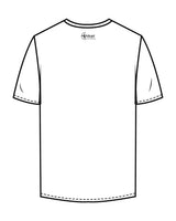 The Mens Tee - White - Hikari Elite - Center Chest Stacked & Center Back Stacked - Printed - Black
