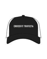The Trucker Hat - Black / White - Crossfit Trifecta - Center - White