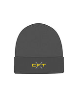 The Beanie - Dark Gray - Crossfit Trifecta - Center - White