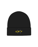 The Beanie - Black - Crossfit Trifecta - Center - White