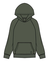The Mens Hoodie - Cypress - Evolve Collective - Front Pocket & Back Stacked - Printed - Black