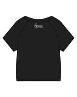 The Kids Tee - Black - Hikari Elite - Center Chest Stacked & Center Back Stacked - Printed - White