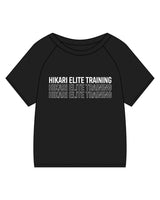 The Kids Tee - Black - Hikari Elite - Center Chest Stacked & Center Back Stacked - Printed - White