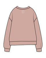 The Midweight Unisex Crewneck - Washed Clay - Evolve Collective - Center Chest & Back Neckline - Printed - Ivory