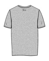 The Womens Tee - Heather - Hikari Elite - Center Chest Stacked & Center Back - Printed - Black