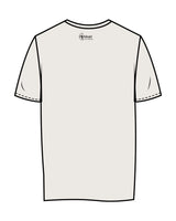 The Womens Tee - Bone - Hikari Elite - Center Chest Stacked & Center Back - Printed - Black