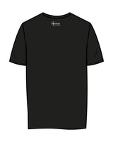The Womens Tee - Black - Hikari Elite - Center Chest Stacked & Center Back - Printed - White