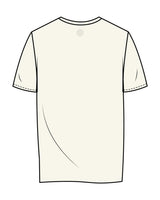 The Mens Tee - Off White - Club Lagree - Center Chest & Back Neckline - Tone on Tone