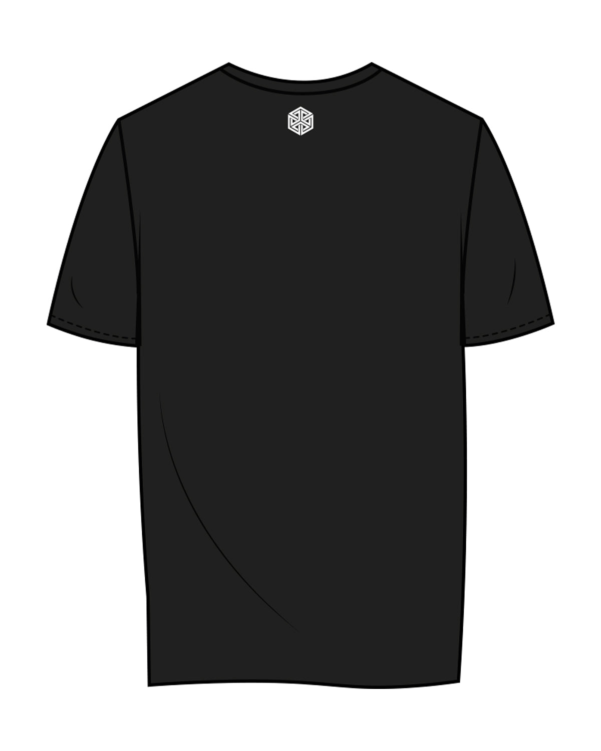 The Mens Tee - Black - Club Lagree - Center Chest & Back Neckline - White