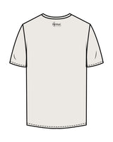 The Mens Tee - Bone - Hikari Elite - Center Chest Stacked & Center Back - Printed - Black